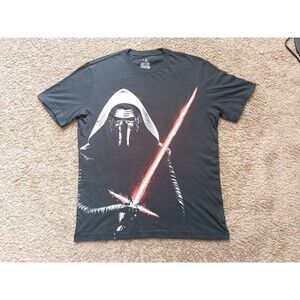 Star Wars Kylo Ren T-Shirt Men's Large Black Short Sleeve